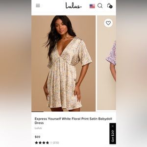 Lulus dress. Size large.